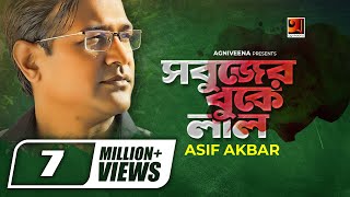 Sobujer Buke Lal  সবুজের বুকে লাল  Asif  Bangla Song 2023  Official Lyrical Video [upl. by Ennahgiel998]