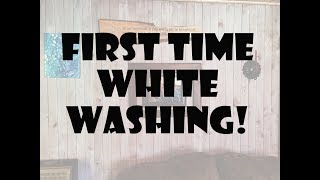 White Washing Our Cabin Walls  YOU DID WHAT [upl. by Saul683]