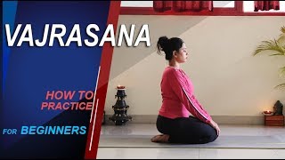 Vajrasana  Yoga for beginners  yoga for good digestion [upl. by Nanahs]