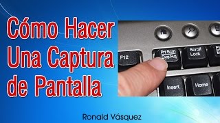 Como hacer una Captura de Pantalla en PC o Laptop [upl. by Aleekat781]