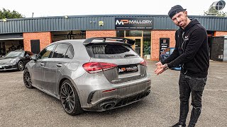 MERCEDES A35 AMG MILLTEK EXHAUST INSTALL [upl. by Noyek667]