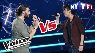 Damien VS Chloé  « Déjeuner en paix » Stephan Eicher  The Voice 2017  Battle [upl. by Talia797]