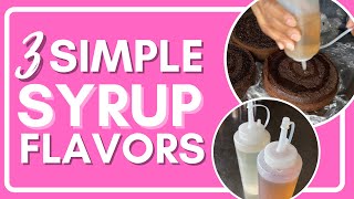 SIMPLE SYRUP FLAVORS FOR CAKE  3 Easy Recipes [upl. by Kayley]