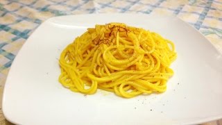 Spaghetti al Limone Zafferano e Bottarga [upl. by Alli492]