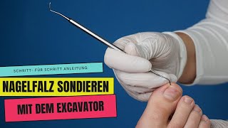 NAGELFALZ sondieren und reinigen mit dem ECKENHEBEREXCAVATOR [upl. by Searle566]