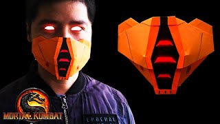 How to make Origami Mortal Kombat MASK  easy origami mask [upl. by Nert701]