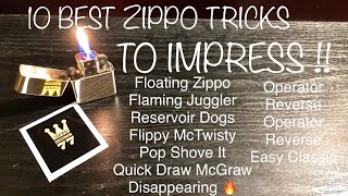 10 Best Zippo Tricks To IMPRESS Anyone [upl. by Phelgen]