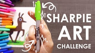 SHARPIE CHALLENGE  Art or Craft Supplies [upl. by Eimme645]