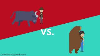 Bull and Bear Markets Bullish vs Bearish Explained in One Minute From Definition to Examples [upl. by Aimej]