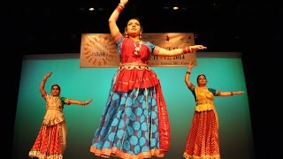 Ganesh Vandana  Classical Kathak Dance at Sanjh 2014 [upl. by Ahsihat461]