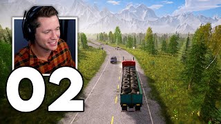 Alaskan Road Truckers  Part 2  Long Haul Delivery Full State Road Trip [upl. by Knarf]