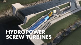 Hydropower Screw Turbines  How it works [upl. by Boykins600]