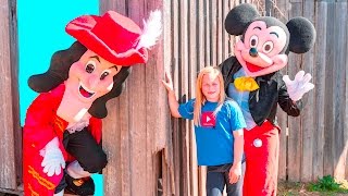 Assistant Plays Tag with Mickey Mouse and Minnie [upl. by Arden]