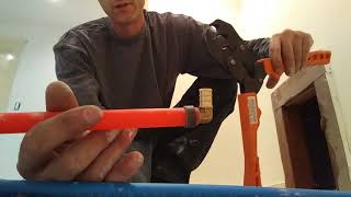 Installing PEX how to attached and crimp fittings [upl. by Tatia988]