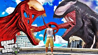 VENOM vs CARNAGE In GTA 5 Scary [upl. by Aihtela827]