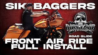 ⚡Dirty Air Front Air Ride FULL INSTALL Harley Davidson Road Glide  HOW TO⚡ [upl. by Elohcim]