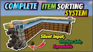 Minecraft Item Sorter  Easy Expandable Full Auto [upl. by Karoline361]