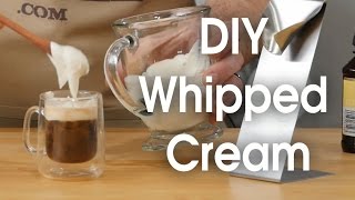 DIY whipped cream in 60 seconds [upl. by Nilyarg272]