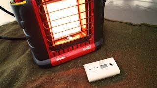 Carbon Monoxide Test using a Propane Heater in a Tent  16 Hour Test Mr Heater [upl. by Ardnasal]