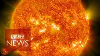 Nasa captures incredible 4k images of the Sun  BBC News  BBC News [upl. by Oilime]