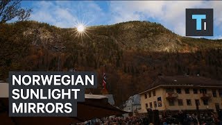 Norwegian Town Uses Mirrors To Make Artificial Sunlight [upl. by Eniowtna]