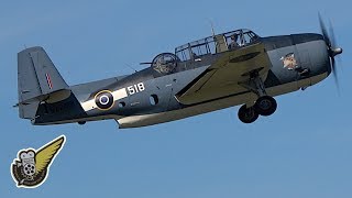 WW2 Grumman Avenger TBM Torpedo Bomber  Slow Overhead [upl. by Aidne407]