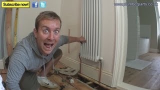 HOW TO INSTALL A COLUMN RADIATOR  Plumbing Tips [upl. by Turrell91]