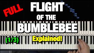 FLIGHT OF THE BUMBLEBEE PIANO TUTORIAL [upl. by Jollanta]