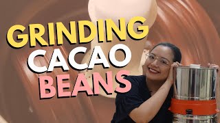 How to Grind Cacao Beans  Craft Chocolate Making [upl. by Gudrun]