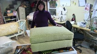 Upholstery quotHow To Reupholster A Pillowtop Ottomanquot [upl. by Thynne]