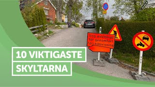 Ta Körkort  10 Vanligaste Skyltarna [upl. by Kessel954]