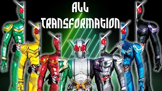 Kamen Rider W  All Transformation [upl. by Abbottson]