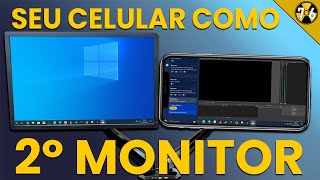 Como Tranformar seu Celular Android ou IOS em um Segundo Monitor [upl. by Himelman]