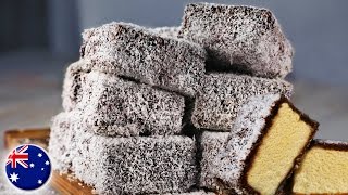 How to Make Lamingtons  MOST FAMOUS AUSTRALIAN RECIPE [upl. by Tallbot887]