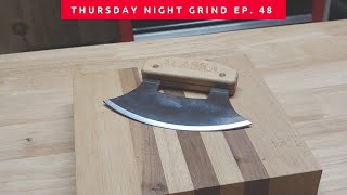 TNG Ep48 Sharpening a MEZZALUNA and an ULU KNIFE [upl. by Zannini]