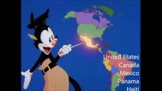 Nations of the World  With Lyrics  Animaniacs [upl. by Naahs]