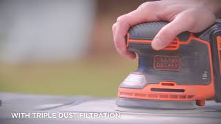 The BLACKDECKER™ 18V Cordless Random Orbital Sander [upl. by Eupheemia]