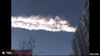 Meteor Blows Out Windows and Injures Hundreds in Siberia [upl. by Nahshun518]