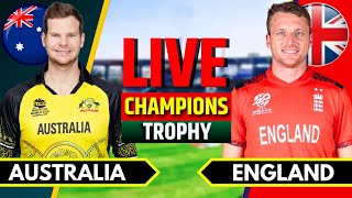 Australia vs England Champions Trophy 2025  Live Cricket Match Today  AUS vs ENG  Last 40 Overs [upl. by Nnayram]