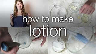 How to Make a Basic DIY Lotion from scratch  Humblebee amp Me [upl. by Inaleon953]