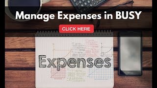 Managing Expenses in BUSY Hindi [upl. by Barra347]