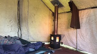 Wood Pellet Tent Stove [upl. by Nylle]