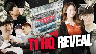 FIRST LOOK AT T1S NEW GAMING FACILITY IN GANGNAM English Tour [upl. by Ainoval]