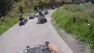 Rotorua Luge Shunts and Crashes [upl. by Pacificas]