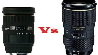 ✅ Tokina AT X PRO 2880 mm F28 vs Sigma 2470mm f28 DG DF  HD 1080p [upl. by Teresina]