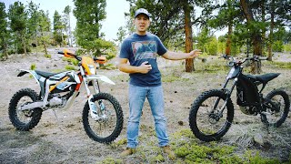 KTM FREERIDE EXC vs SURRON X  Electric Dirt Bike Test [upl. by Cho513]