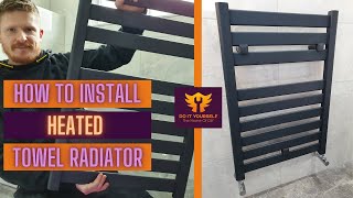 How To Install a Towel Radiator  Fitting Heated Towel Rail [upl. by Acimahs]