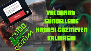 VALORANT GÜNCELLEME HATASI  \u00100 KESİN ÇÖZÜM [upl. by Ekeiram622]