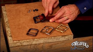 Adding a Buckle to a Belt Blank [upl. by Glynas]