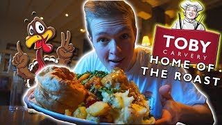 THE  TOBY CARVERY  TAKEOVER CHALLENGE BritishFood [upl. by Sinegold]